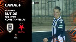 Le but de Giannis Konstantelias contre SK Slavia Praha (56')