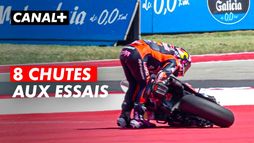 Huit pilotes sont partis à la faute lors des essais du GP des États-Unis