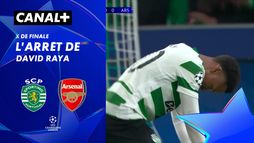 L'arrêt de David Raya contre Sporting Portugal (83')