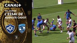 L'essai de Auguste Cadot contre Castres