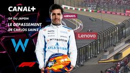 Le dépassement de Carlos Sainz au Grand Prix du Japon- 49e tour