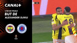 Le but de Alexander Djiku contre Glasgow Rangers (30')