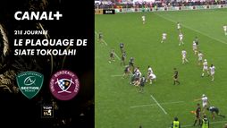 Le plaquage offensif de Siate Tokolahi contre Bordeaux-Bègles