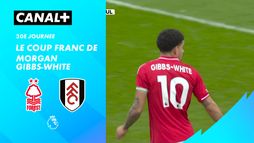 Le coup franc de Morgan Gibbs-White contre Fulham (33')