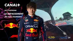 Le dépassement de Yuki Tsunoda au Grand Prix d'Espagne- 39e tour