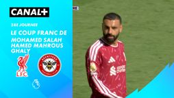 Le coup franc de Mohamed Salah Hamed Mahrous Ghaly contre Brentford (19')