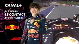 Le contact de Yuki Tsunoda au Grand Prix d'Autriche- 16e tour