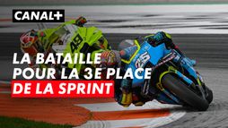 La bataille Fernandez - Di Giannantonio pour la 3e place de la sprint à Valence