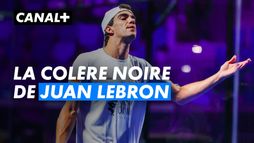 Juan Lebrón devient fou après un smash d'Agustin Tapia