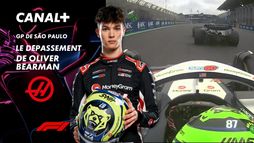 Le dépassement de Oliver Bearman au Grand Prix de São Paulo- 49e tour