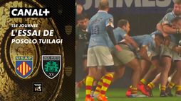 L'essai de Posolo Tuilagi contre US Montauban