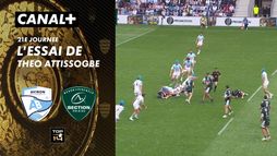 L'essai de Theo Attissogbe contre Bayonne