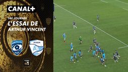 L'essai de Arthur Vincent contre Bayonne