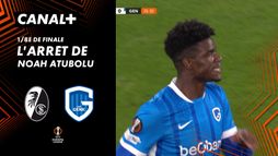 L'arrêt de Noah Atubolu contre Genk (20')