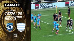 L'essai de Christopher Tolofua contre Racing