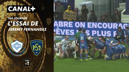 L'essai de Jeremy Fernandez contre Clermont