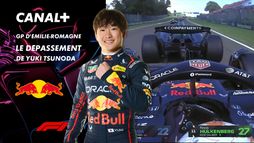 Le dépassement de Yuki Tsunoda au Grand Prix d'Émilie-Romagne- 54e tour
