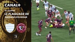 Le plaquage offensif de Hassane Kolingar contre Bordeaux-Bègles
