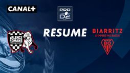 Le résumé de Valence / Biarritz