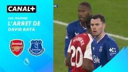 L'arrêt de David Raya contre Everton (49')