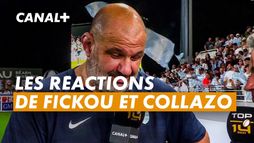 Les réactions de Gaël Fickou et Patrice Collazo après Pau / Racing - Barrages TOP 14