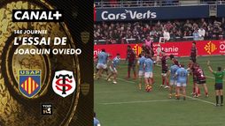 L'essai de Joaquin Oviedo contre Toulouse