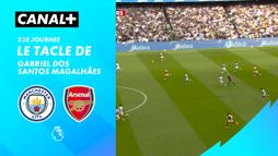 Le tacle de Gabriel dos Santos Magalhães contre Man City (4')
