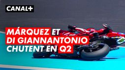 Les chutes de Marc Márquez et Fabio Di Giannantonio en début de Q2