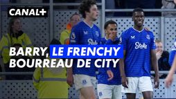 Le Français Thierno Barry (Everton) a inscrit un beau doublé qui pourrait priver Man City de titre de champion d'Angleterre