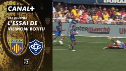 L'essai de Vilimoni Botitu contre Perpignan