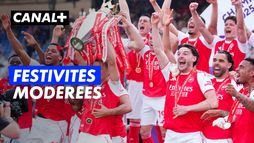Ligue des champions - Arsenal a fêté son titre de champion d'Angleterre avec la tête à Budapest