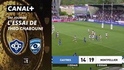L'essai de Theo Chabouni contre Montpellier
