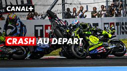 Crash au départ du GP de Hongrie