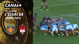 L'essai de James Hall contre Lyon