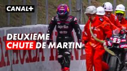 Jorge Martín chute en toute fin de séance