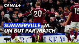 Crysencio Summerville (West Ham)  marque son quatrième but en quatre matches !