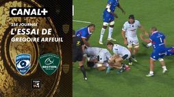 L'essai de Gregoire Arfeuil contre Montpellier