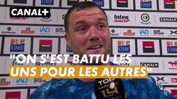 L'émotion de Thomas Ceyte qui revient sur la victoire des Clermontois face aux Toulousains
