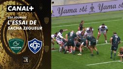 L'essai de Sacha Zegueur contre Castres