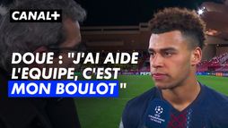 Ligue des champions : Désiré Doué heureux de la victoire collective du PSG face à Monaco