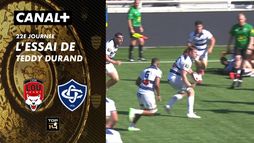 L'essai de Teddy Durand contre Lyon
