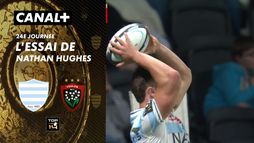 L'essai de Nathan Hughes contre Toulon