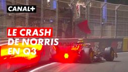 Le crash de Lando Norris en Q3