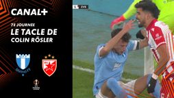 Le tacle de Colin Rösler contre Etoile rouge de Belgrade (62')