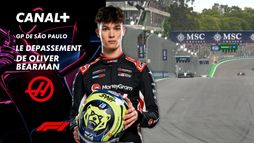 Le dépassement de Oliver Bearman au Grand Prix de São Paulo- 13e tour