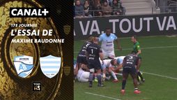 L'essai de Maxime Baudonne contre Bayonne