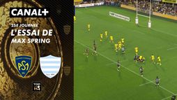 L'essai de Max Spring contre Clermont