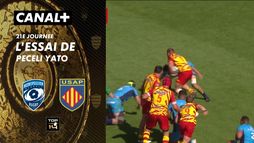 L'essai de Peceli Yato contre Montpellier