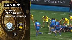 L'essai de Jeremy Fernandez contre La Rochelle