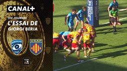 L'essai de Giorgi Beria contre Montpellier